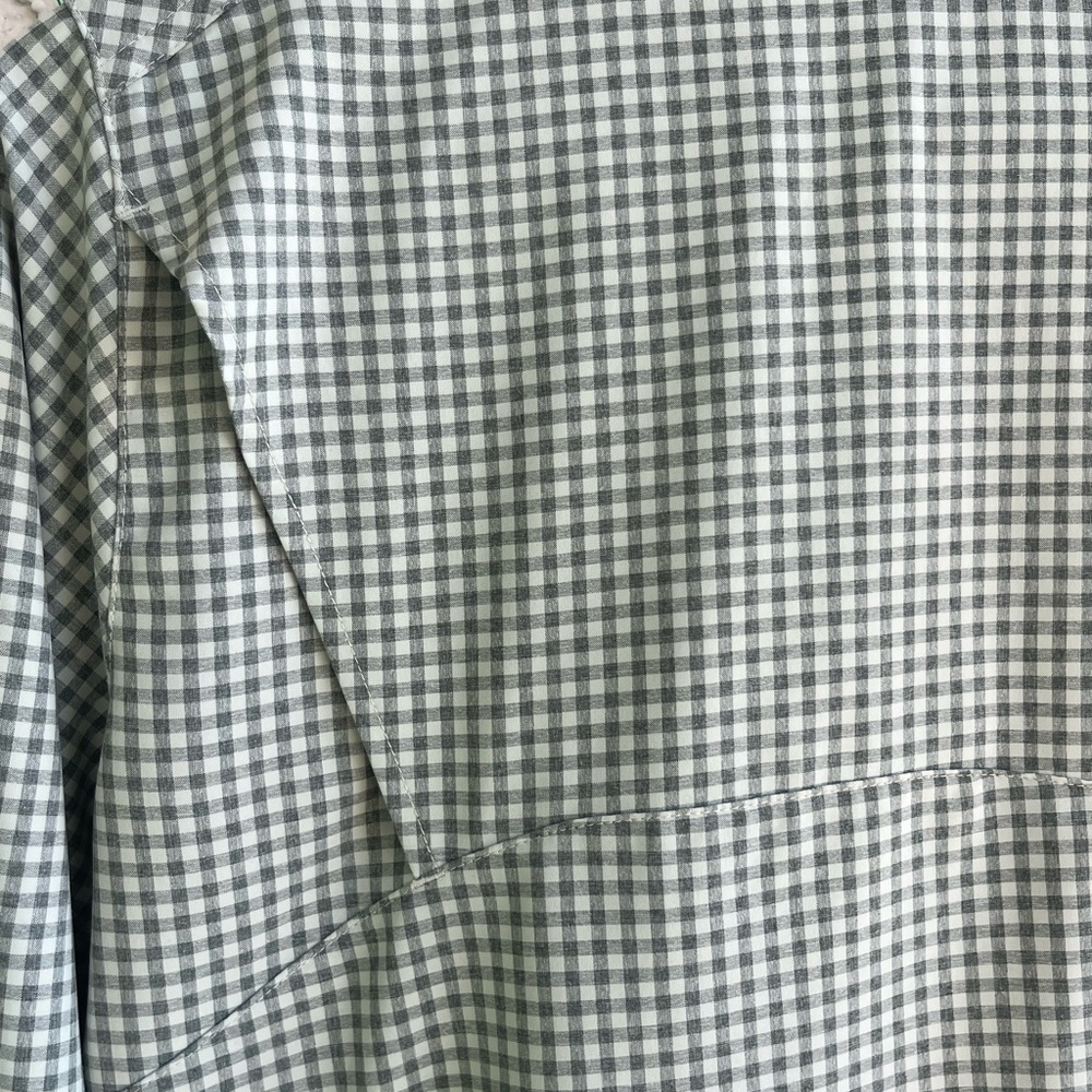 COLUMBIA Green Plaid Button-Down, Omni-Shade Sun Protection Long Sleeve W Small - Picture 7 of 13